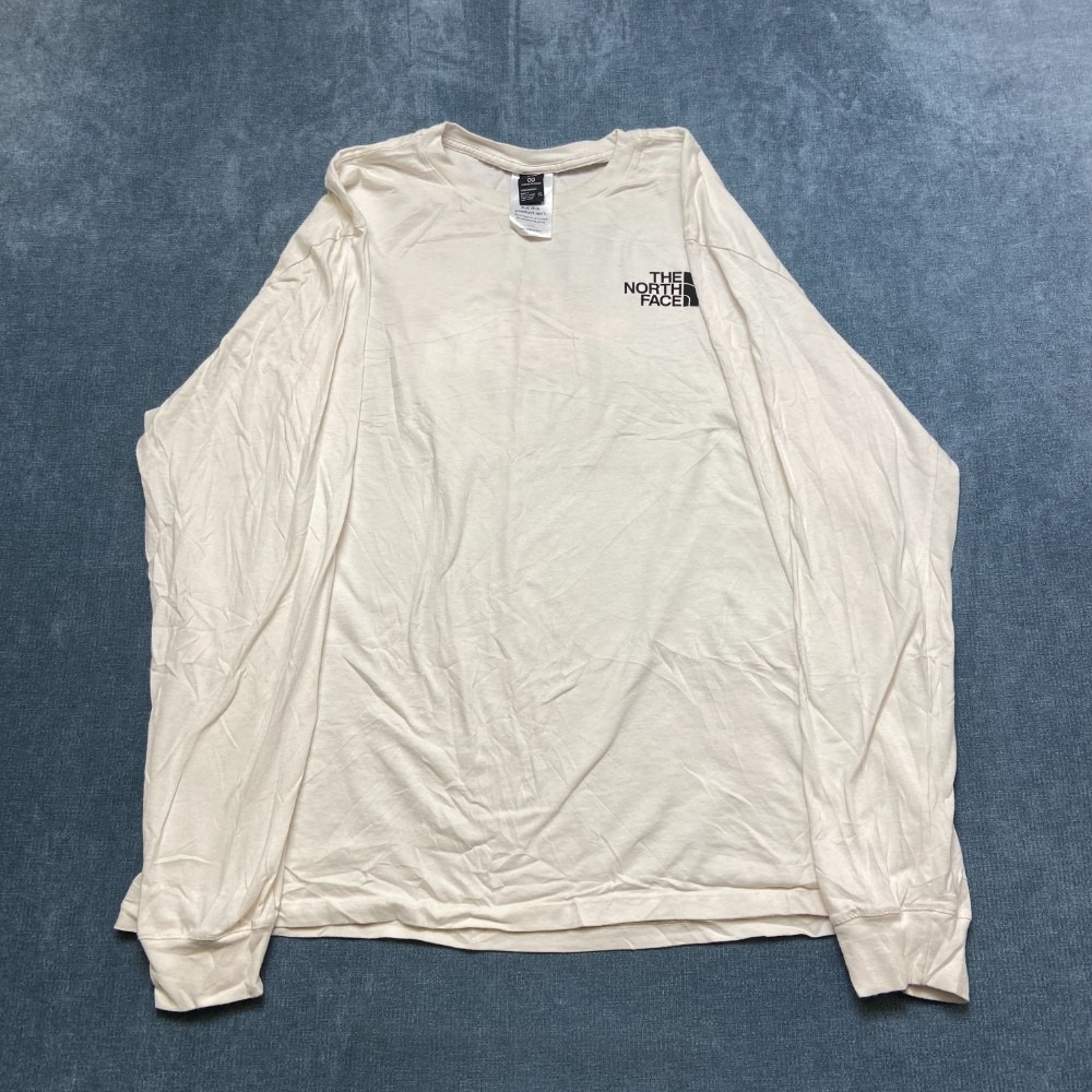 The North Face Never Stop Exploring Shirt Mens 2XL White Crew Neck Regular Fit